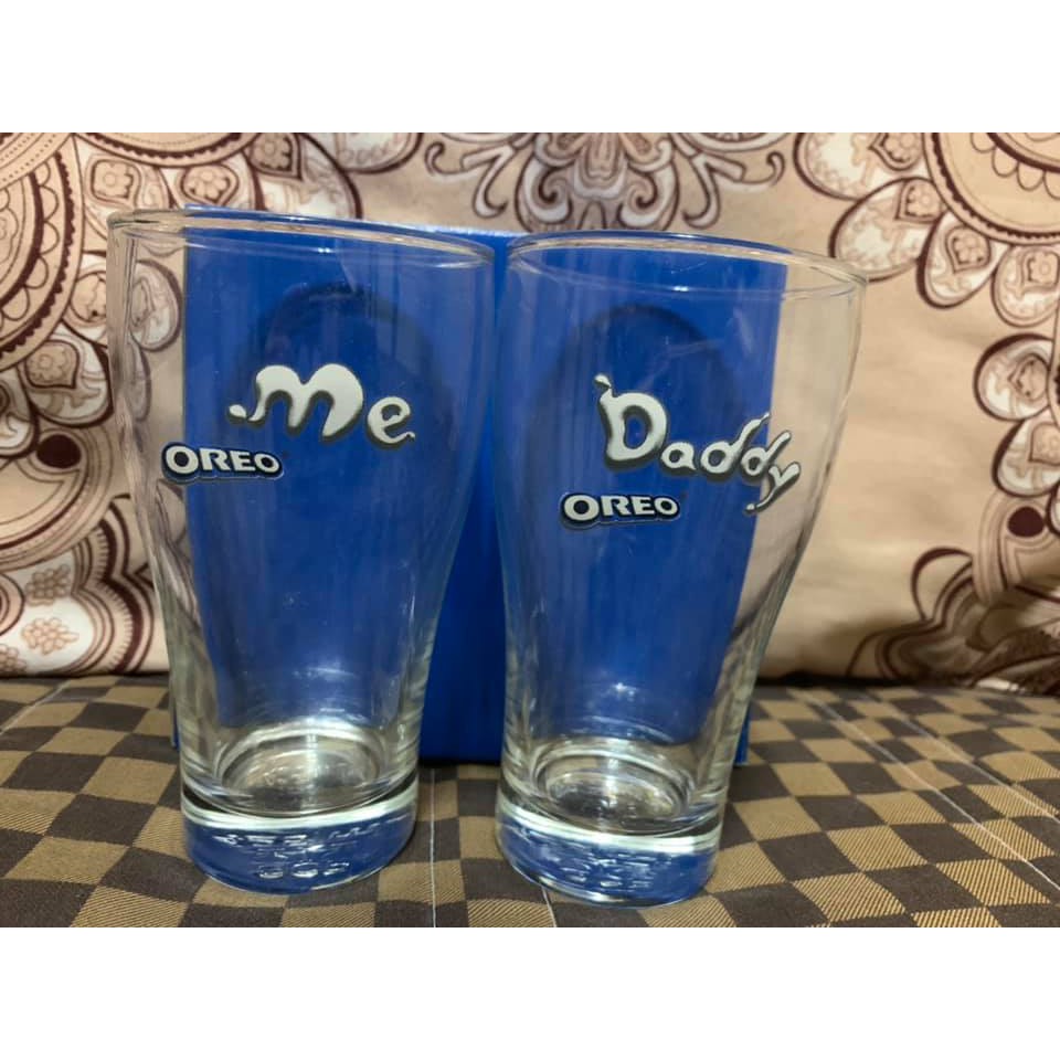 Ken Life精品服飾店 OREO 牛奶杯 水杯 玻璃杯 親子對杯 2入/組 材質：鈉玻璃 全新商品 附原盒 男女適用 | 蝦皮購物