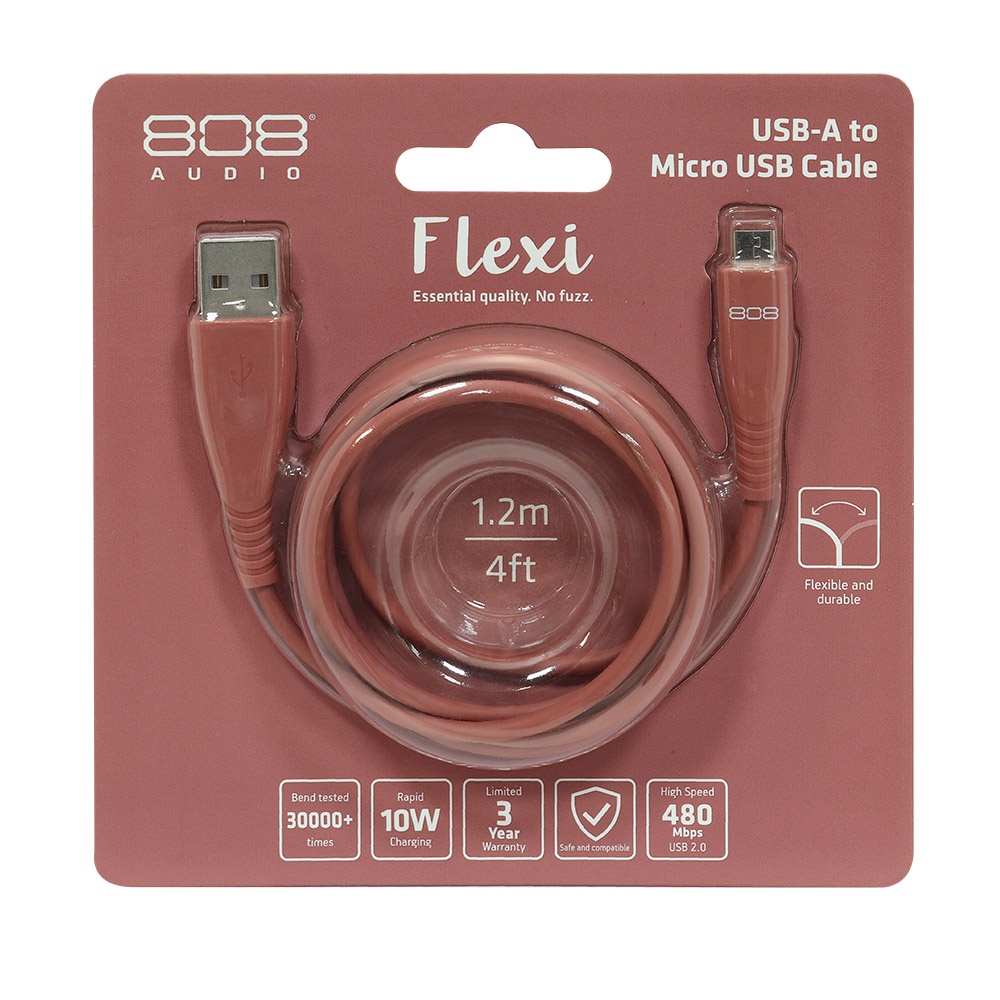 【808 Audio】Flexi系列 Micro USB 傳輸充電線 (1.2m) | 蝦皮購物