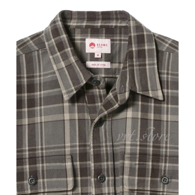 BEAMS JAPAN / ベンチレーションネルチェックシャツ格紋法蘭絨