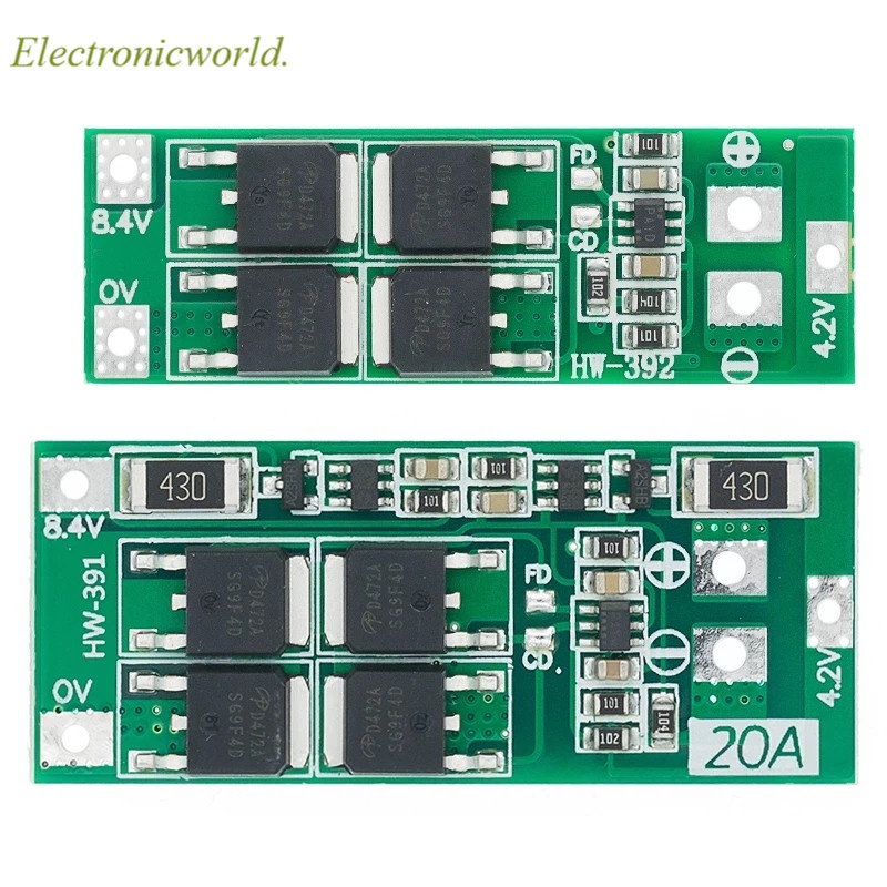 2S 8A 7.4V 8.4V PCM BMS 18650 Polymer Lithium Li-Ion Battery Charger Protection Board Circuit Module - Foto 9