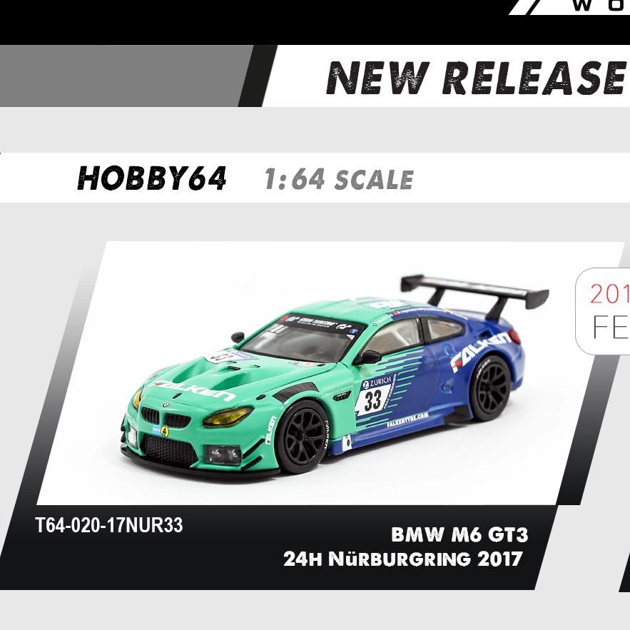 Tarmac Works BMW M6 GT3 24h Nürburgring 2017 #33 | 蝦皮購物