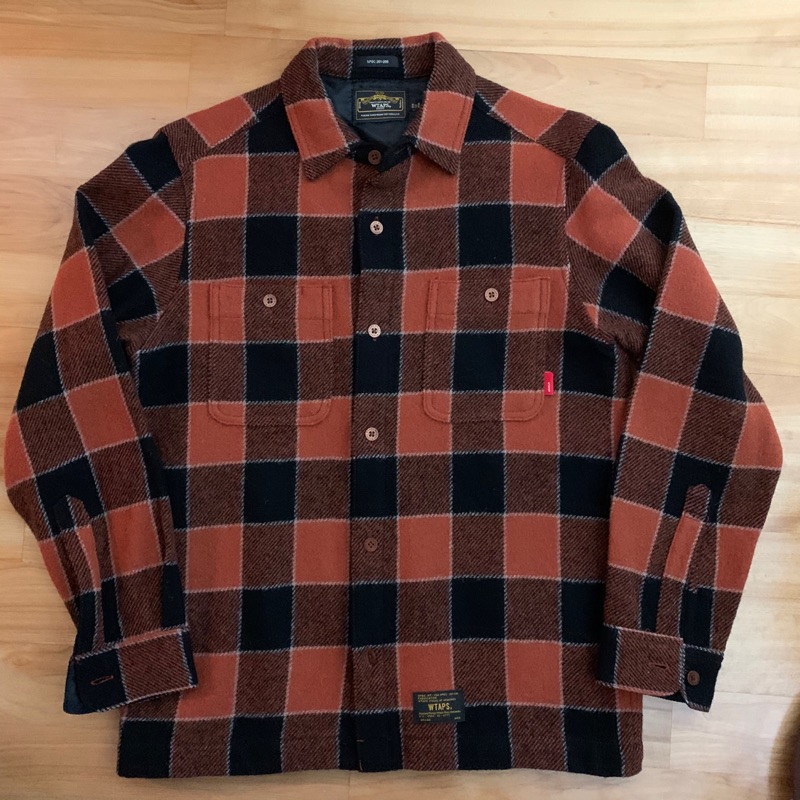 降價）WTAPS 12AW UNION LS/SHIRT WOOL TEXTILE M號羊毛襯衫| 蝦皮購物