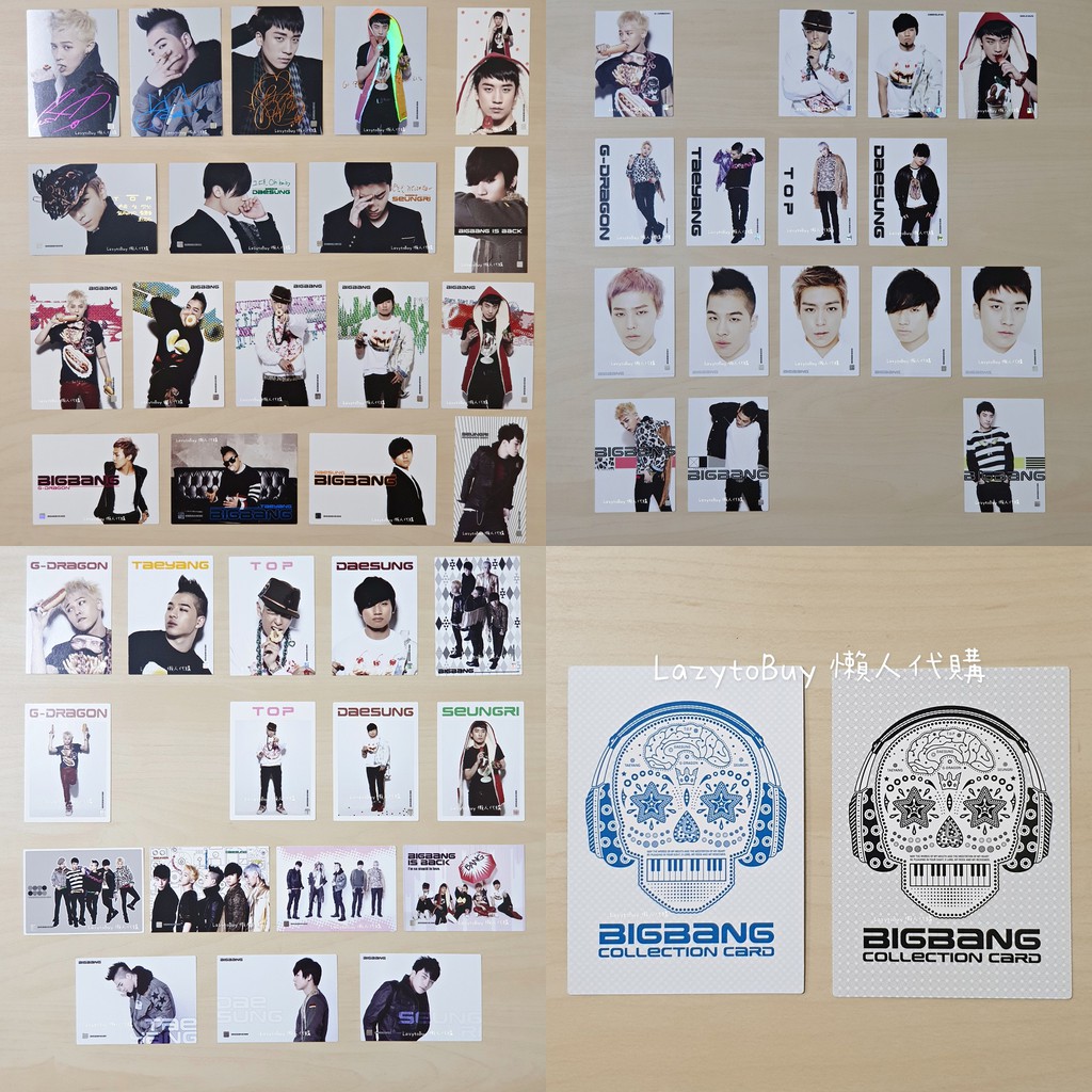 レビューの多い高評価商品特集！ 現貨】BIGBANG官方出品收藏小卡COLLECTION CARD GD 太陽TOP 大聲 タレントカード