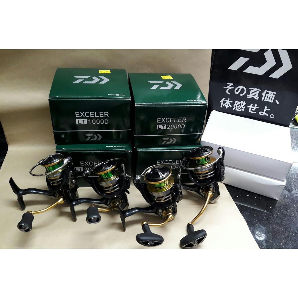DAIWA 2018 EXCELER LT 1000D/2000D/2500D 輕量化紡式捲線器 烏鰡 軟絲 微鐵 岸拋 | 蝦皮購物