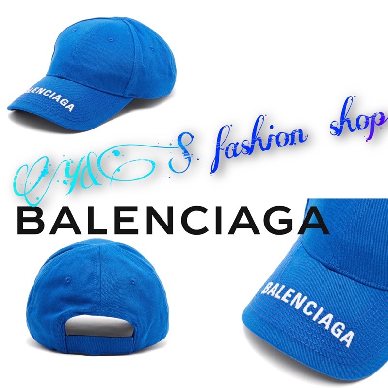 Y&S fashion )🇬🇧代購Balenciaga巴黎世家經典藍色帽現貨| 蝦皮購物