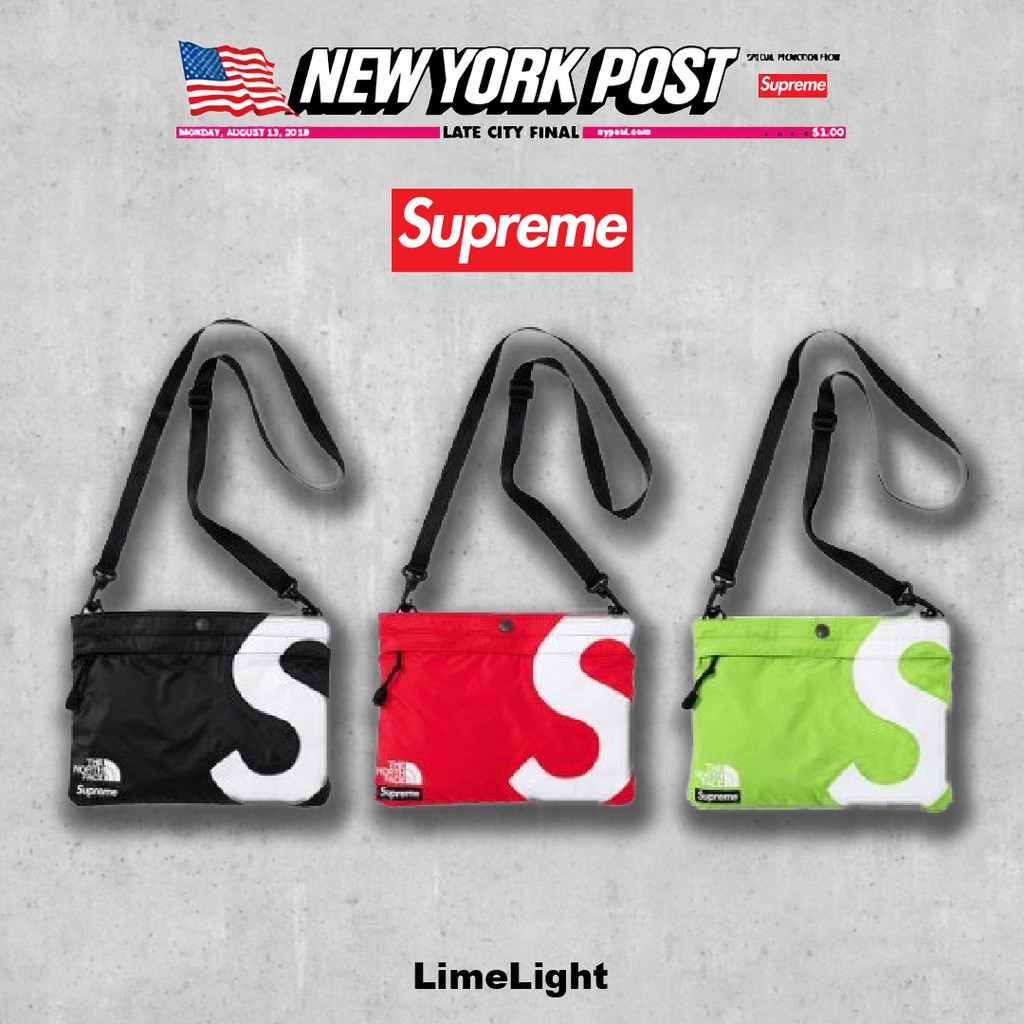 ☆LimeLight☆ Supreme x The North Face️ S Logo Shoulder Bag 小包