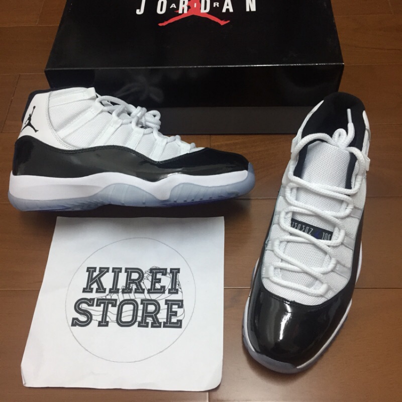 Nike Air Jordan 11 Concord 經典黑白XI AJ11 大魔王378037-100 2019