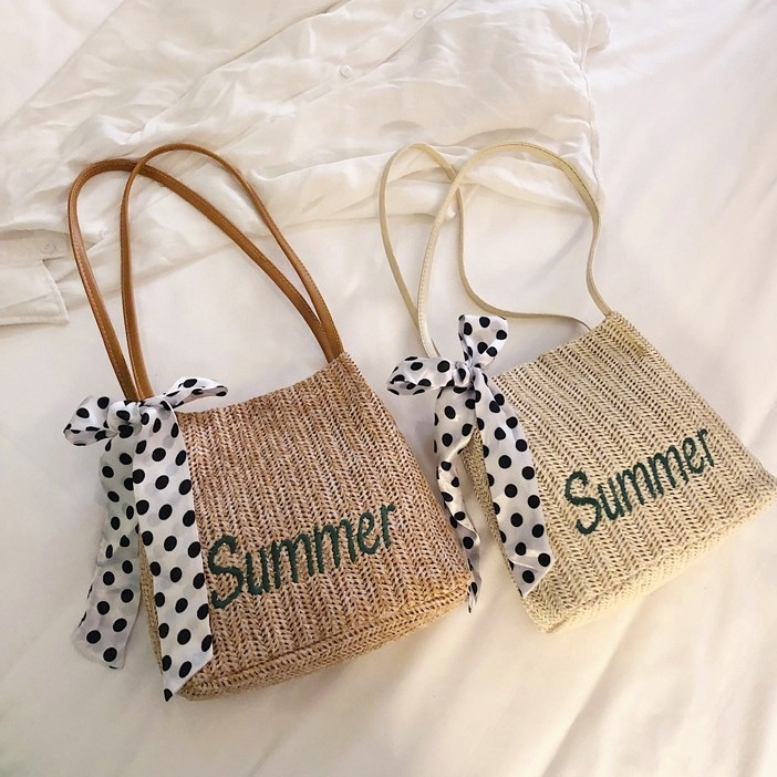 草編包包 草包 小提包 竹包 編織包 海邊 夏天 手提包 包 旅遊 拍照 可愛包包 小提帆布包 包包 清新 托特包 肩背