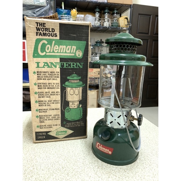 GREEN COLEMAN LANTERN 220 E 1962 海外 即決-