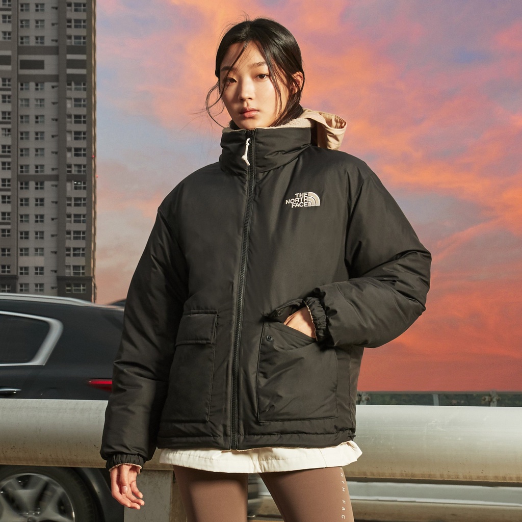 吉米.tw】現貨北臉雙面反穿黑色奶茶色羽絨外套TNF THE NORTH FACE B-3