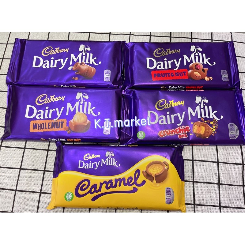 （加工代可可脂）Cadbury Dairy吉百利巧克力130克 | 蝦皮購物