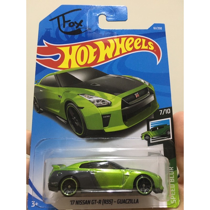 風火輪 HOTWHEELS ’17 NISSAN GT-R R35 GUACZILLA | 蝦皮購物