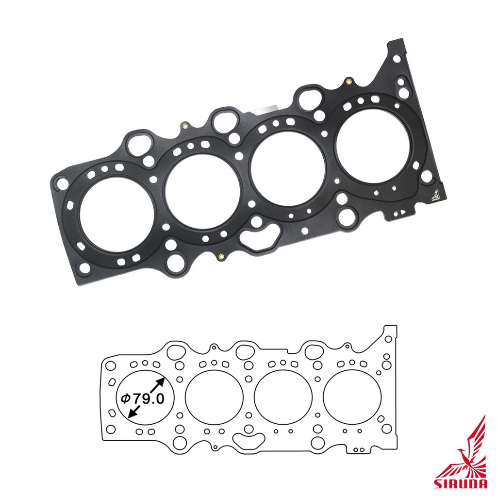 SIRUDA】汽缸床墊片｜適用SUZUKI鈴木汽車_M13A SWIFT｜缸徑79mm｜11141