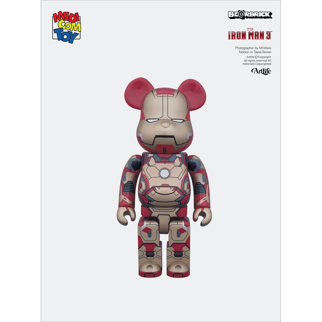 ArtLife @ MEDICOM 2013 開催記念商品BE@RBRICK MARVEL IRONMAN 鋼鐵人