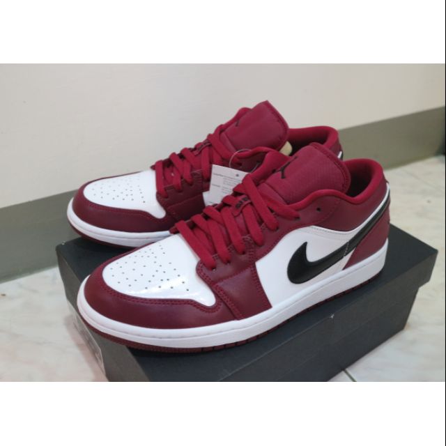 Nike air Jordan 1 low 高貴紅553558-604 AJ1 芝加哥喬丹noble red