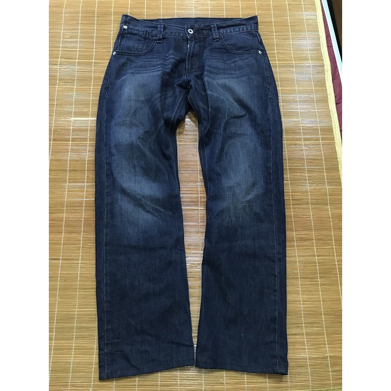 8.5成新 Levi's 514 深藍合身直筒牛仔長褲 W30L32 100%棉 柬埔寨製