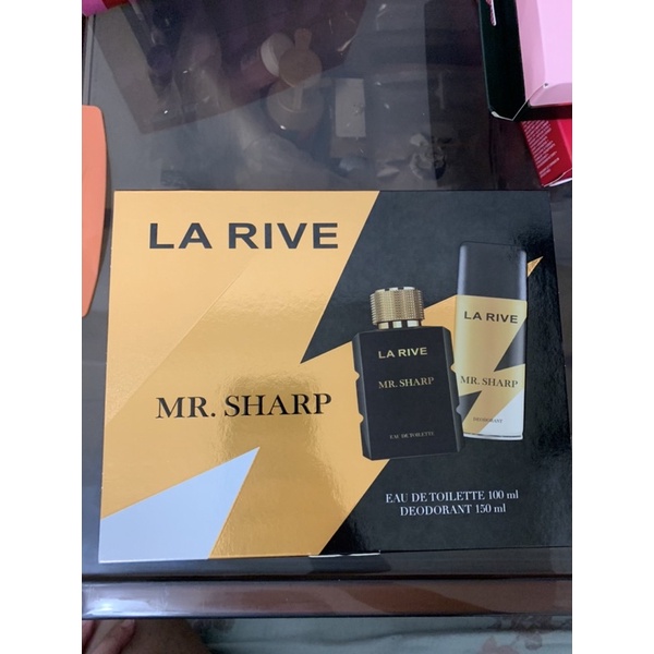 La Rive MR.SHARP 男用淡香水禮盒(100ml+噴霧150ml) | 蝦皮購物