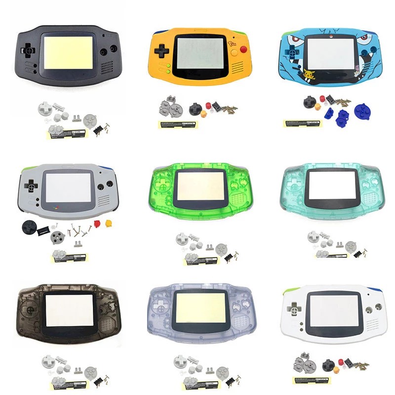 適用於Gameboy advance全套替換外殼帶按鍵鏡面導電膠的GBA遊戲外殼 | 蝦皮購物