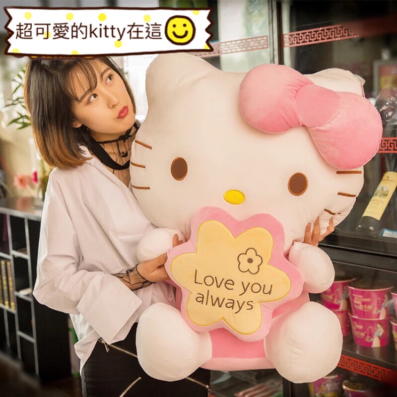 限時下殺 ️2025新款Hello Kitty公仔凱蒂猫玩偶布娃娃睡覺抱女孩哈嘍kitty毛絨玩具可愛 | 蝦皮購物
