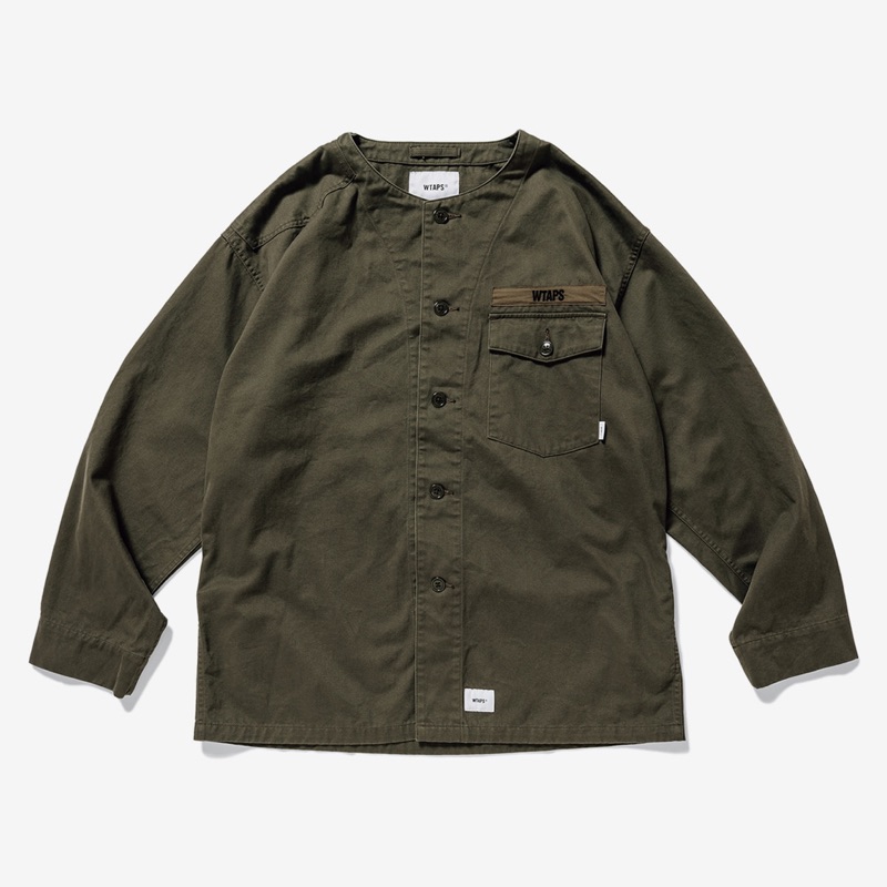 WTAPS SCOUT LS / SHIRT. COTTON. TWILL 軍綠襯衫| 蝦皮購物