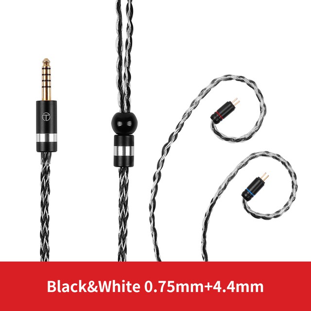 Trn T6 16芯鍍銀OCC Copper Litz /3.5MM 帶MMCX/2PIN連接器升級線耳機