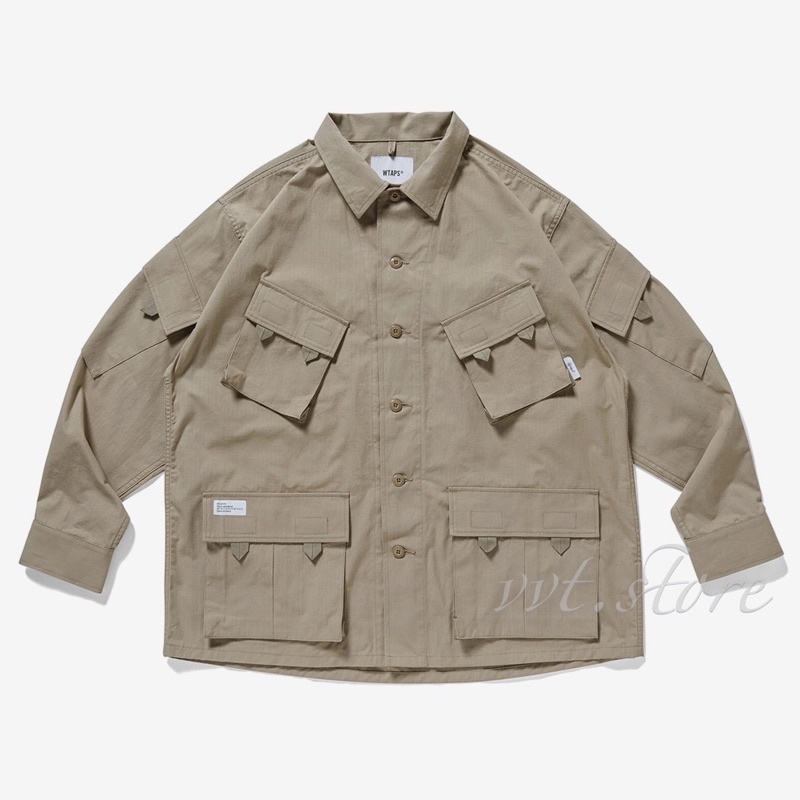 WTAPS 21AW MODULAR / LS / COTTON. RIPSTOP 長袖襯衫外套| 蝦皮購物