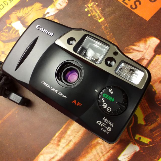 已售出 日本製造 CANON PRIMA AF8 DATE 35mm 定焦135底片相機 全自動相機 超大觀景窗 蝦皮購物