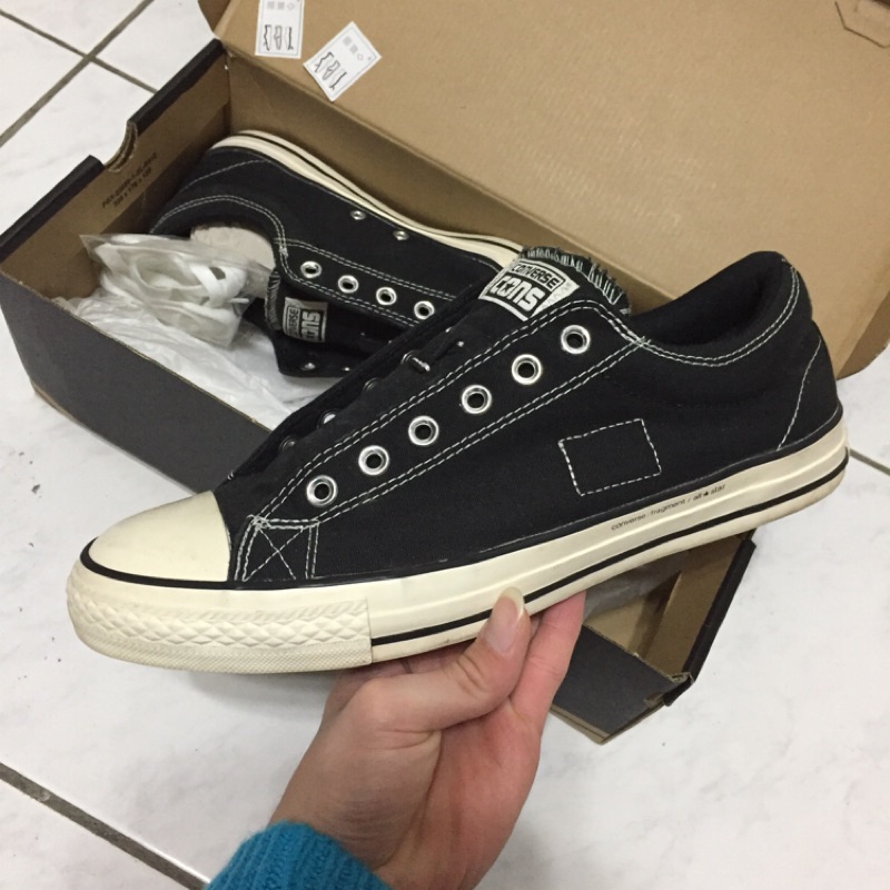 Fragment Design Converse Cons CTS Black 藤原浩閃電黑色聯名帆布鞋