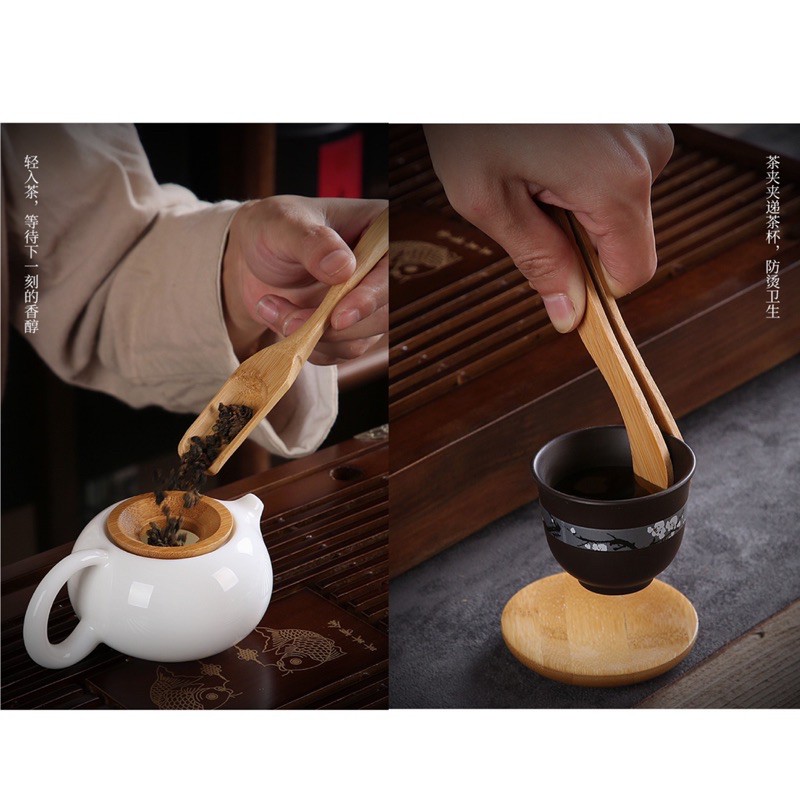 🍀台灣現貨🍀竹製茶道六君子六君子六件套茶具配件茶道用具泡茶
