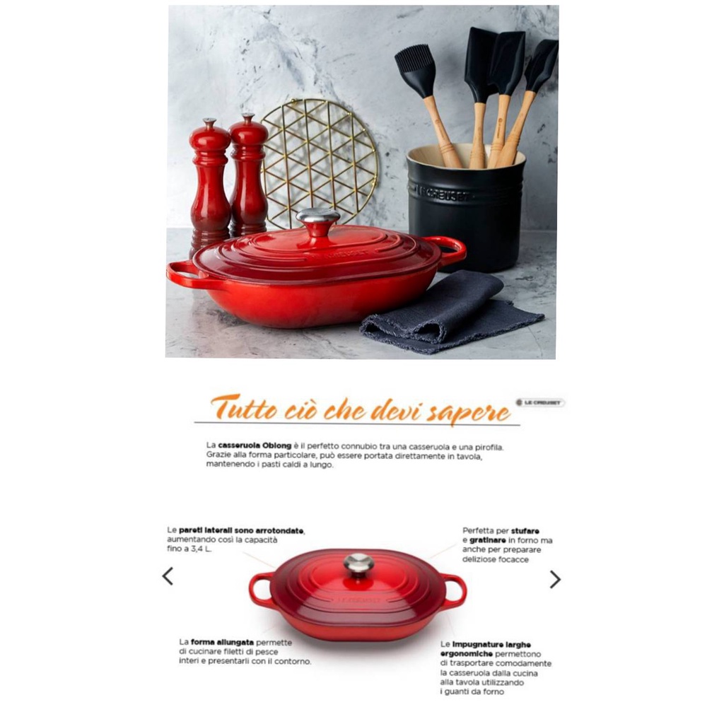 免運 海外代購 Le Creuset 31cm/櫻桃紅/火焰橘/沉靜黑/野莓金/巧克力棕/橢圓鍋/海鮮飯鍋/烘焙