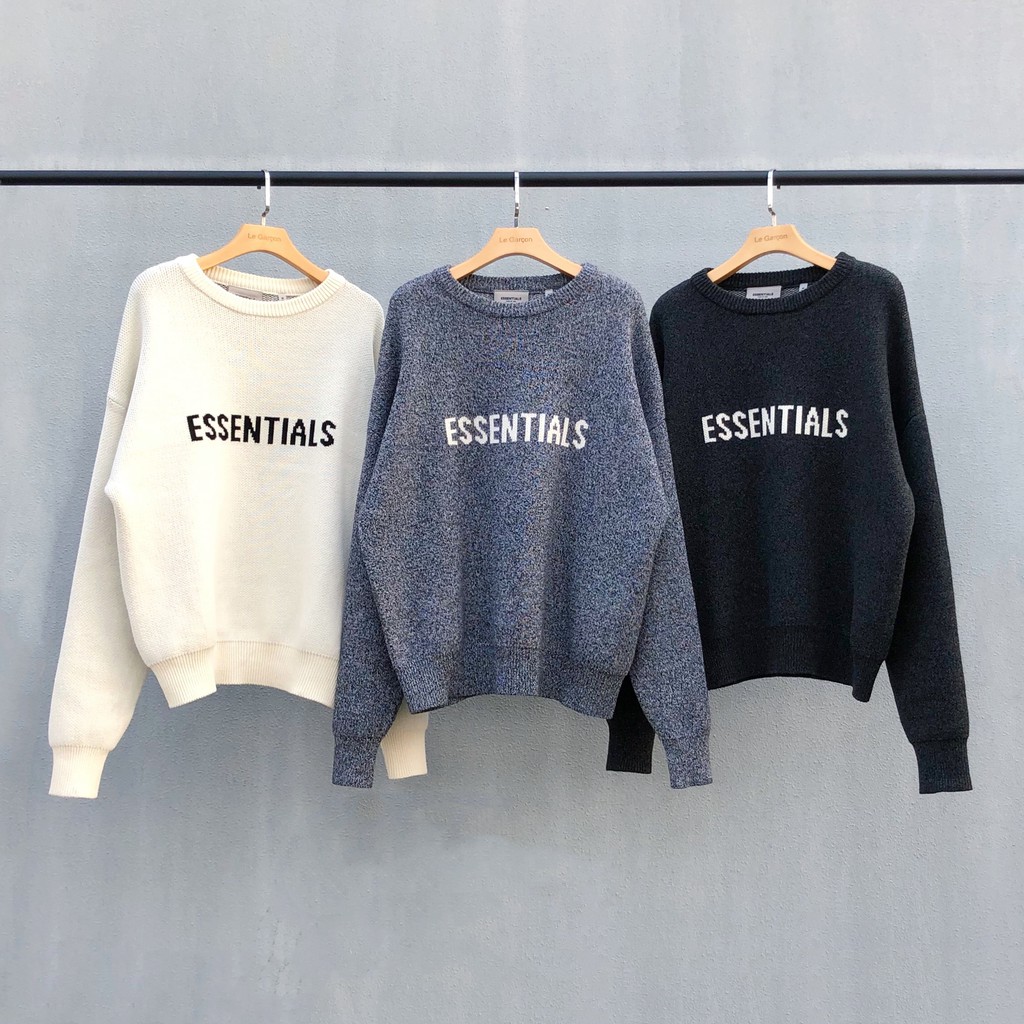 全新限量新款複線FOG ESSENTIALS Fear of god Knit Sweater 長袖針織圓