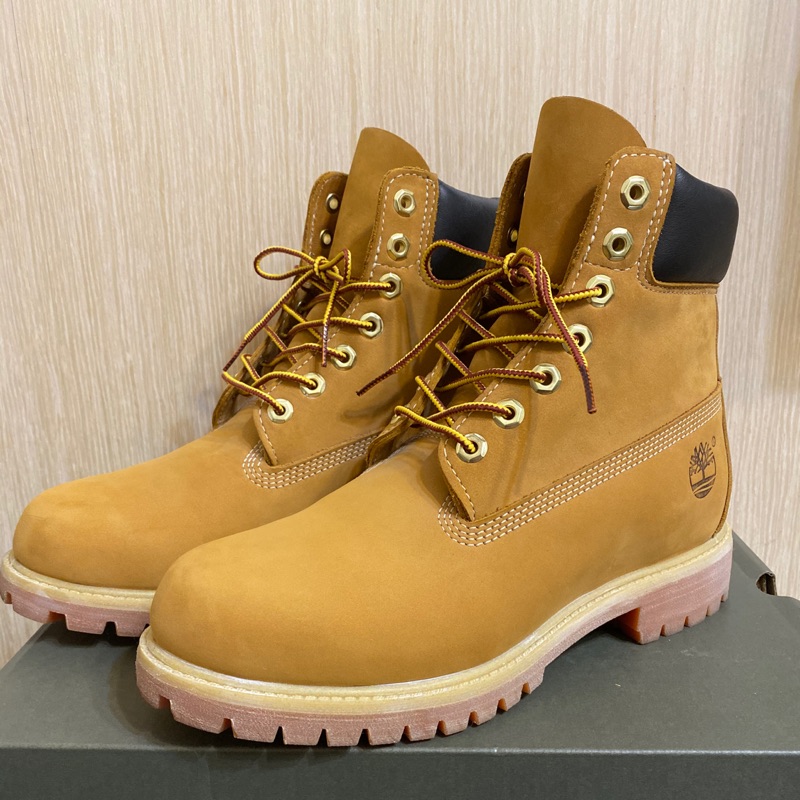 二手】9.5成新Timberland經典款防水黃靴（10061）UK7.5 | 蝦皮購物