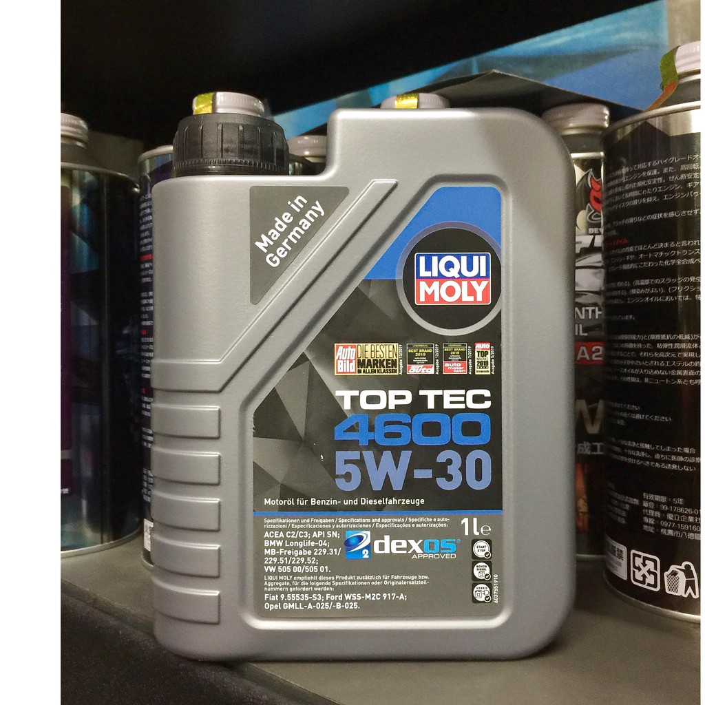 左營【油品味】力魔 LIQUI MOLY 5W30 TOP TEC 4600 dexos2 C3 汽柴油車 | 蝦皮購物