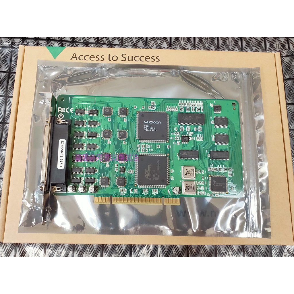 台灣出貨 全新盒裝MOXA 台灣摩莎 C218 Turbo PCI 8-port RS-232 智慧型串列通信卡 一年保