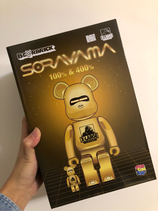 BE@RBRICK XLARGE 空山基HAJIME SORAYAMA 100% & 400% GOLD金色