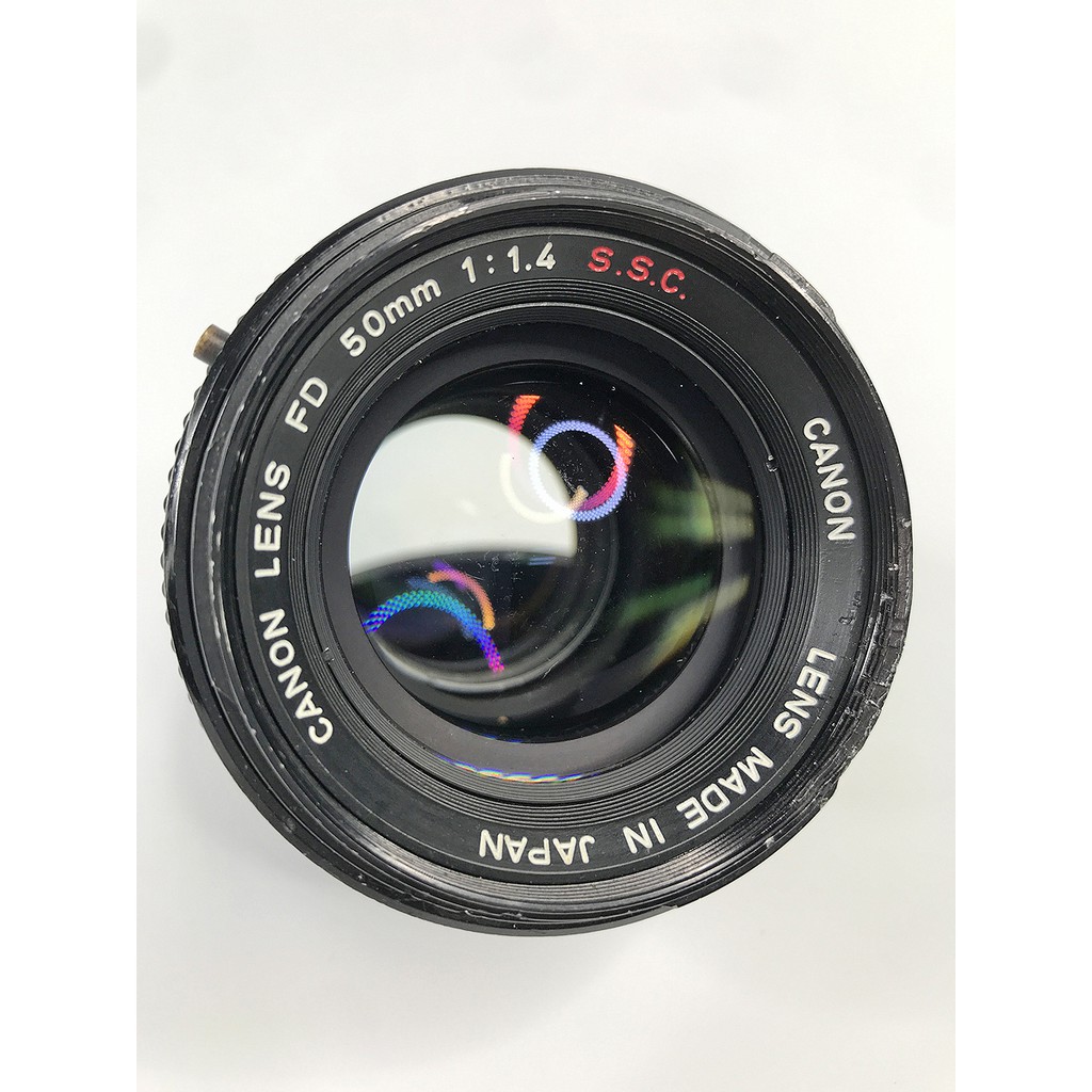 中古鏡頭Canon FD 50mm F1.4 S.S.C. 序號：1060563 大光圈定焦鍍膜鏡頭