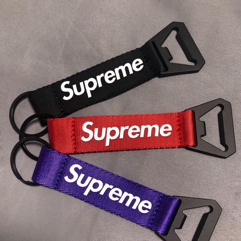 Faithful】SUPREME Webbing Keychain【FW21A89】 3色開瓶器鑰匙圈