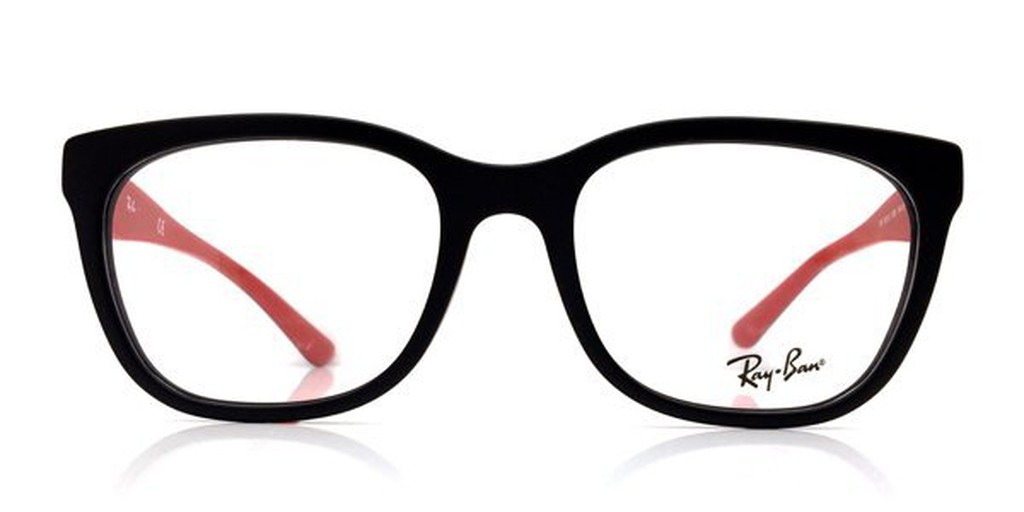 Rayban 雷朋 RB 5331 D 5503 霧黑紅 消光色 膠框 旭日 ray ban | 蝦皮購物