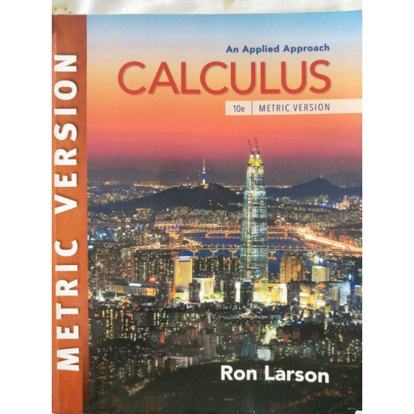Calulus: An Applied Approach (Metric version)(10e) | 蝦皮購物
