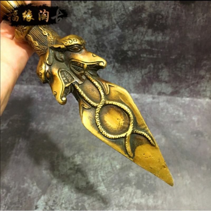 三面馬頭明王普巴杵金剛杵金剛橛密宗法器銅金剛杵| 蝦皮購物