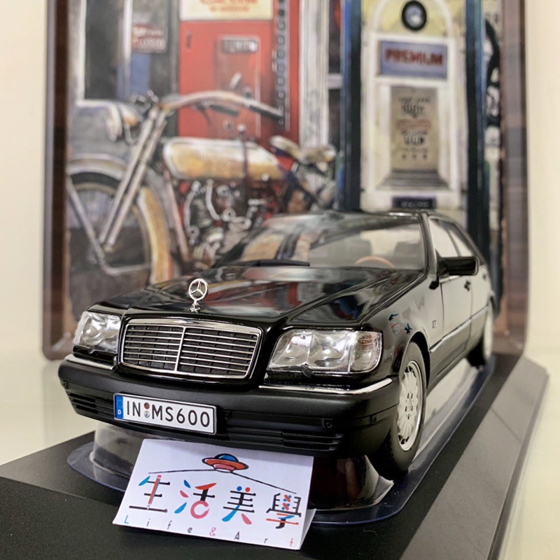 Mission Model 1/18 メルセデスベンツ Mercedes-Benz S600 W140 S-CLASS 太い シルバー J02-05-