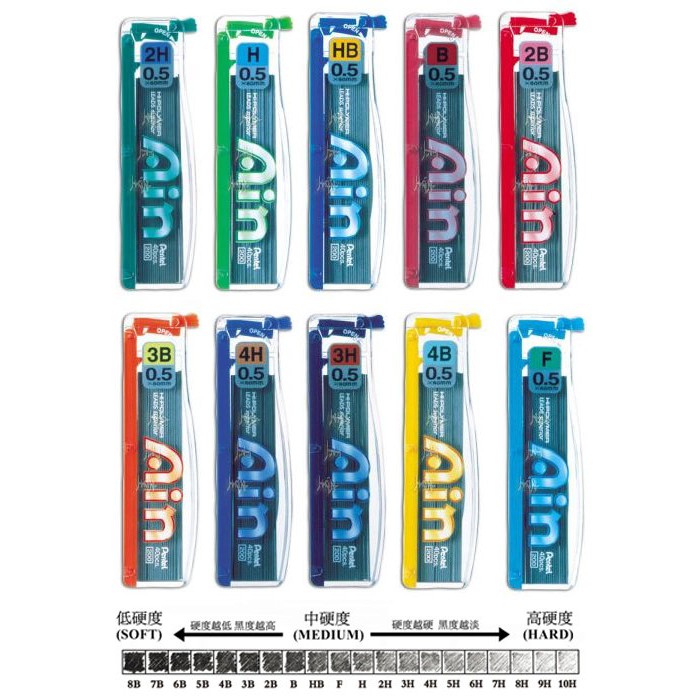飛龍牌Pentel~C255 AIN自動鉛筆筆芯(40支入)~側開開關優雅好用,書寫滑順韌性超強 | 蝦皮購物