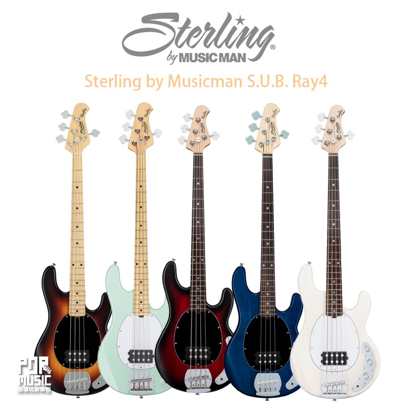 搖滾玩家樂器】全新免運Sterling by Musicman S.U.B. Ray4 四弦主動式