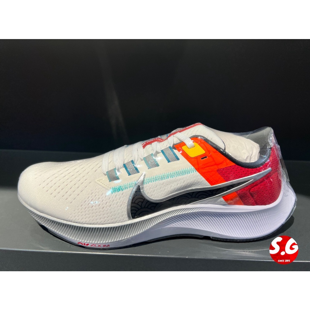 S.G NIKE AIR ZOOM PEGASUS 38 DQ4499-101 白紅小飛馬氣墊慢跑鞋運動鞋