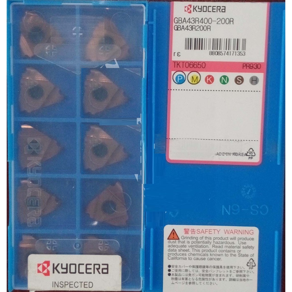 京瓷Kyocera刀片GBA43R400-200R PR930/DCMT11T304-GK PR930 價格請洽詢