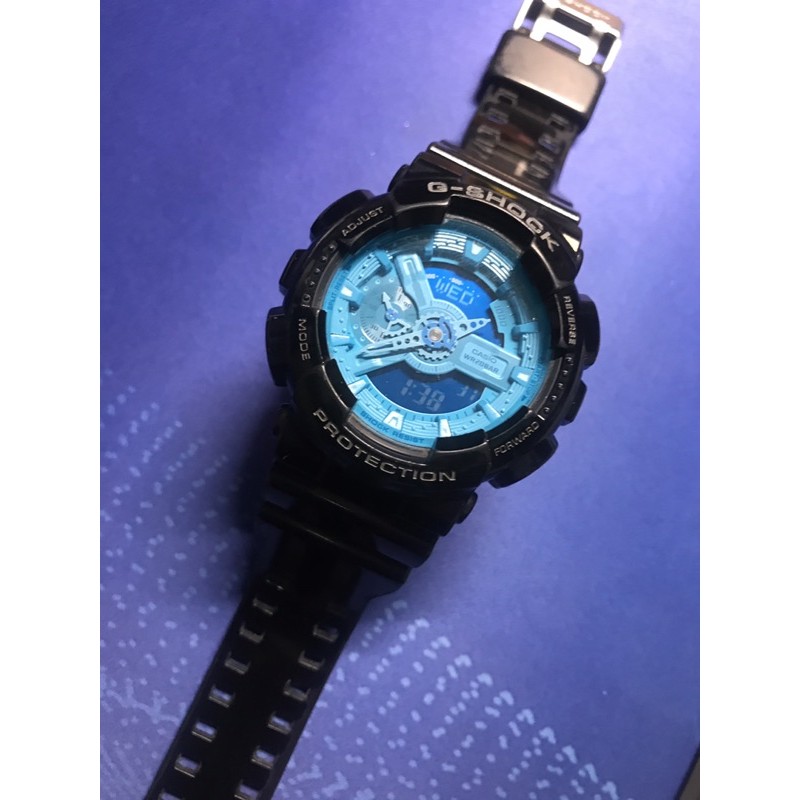 CASIO | G-SHOCK | 機芯型號: 5146 | 錶款型號: GA-110B-1A2 | LED: 琥珀色