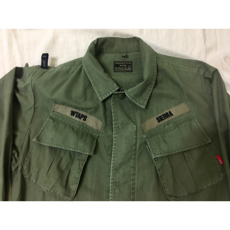 WTAPS 16AW JUNGLE LS SHIRT OD 斜口袋| 蝦皮購物