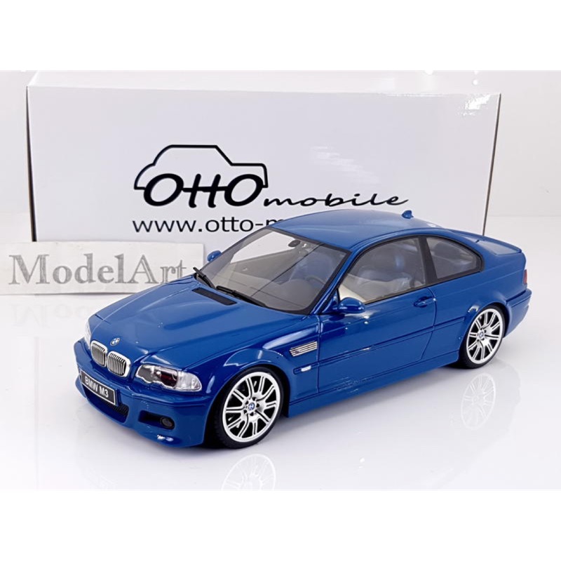 1:18 Otto BMW E46 M3 Coupe Blue土耳其藍雙門限量2000台『現貨