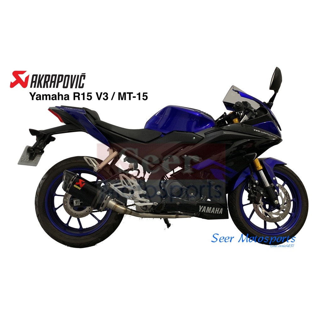 R15 akrapovic on sale