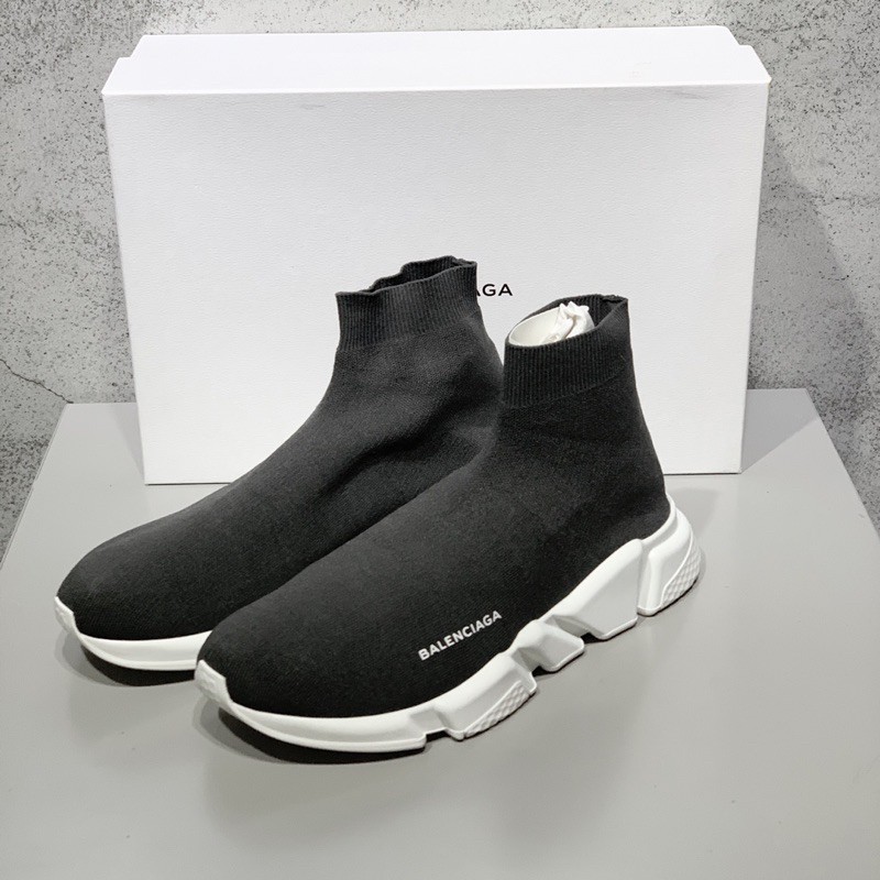 Balenciaga Speed Trainer 全新灰色白底襪套鞋EU 43 (附鞋盒) | 蝦皮購物